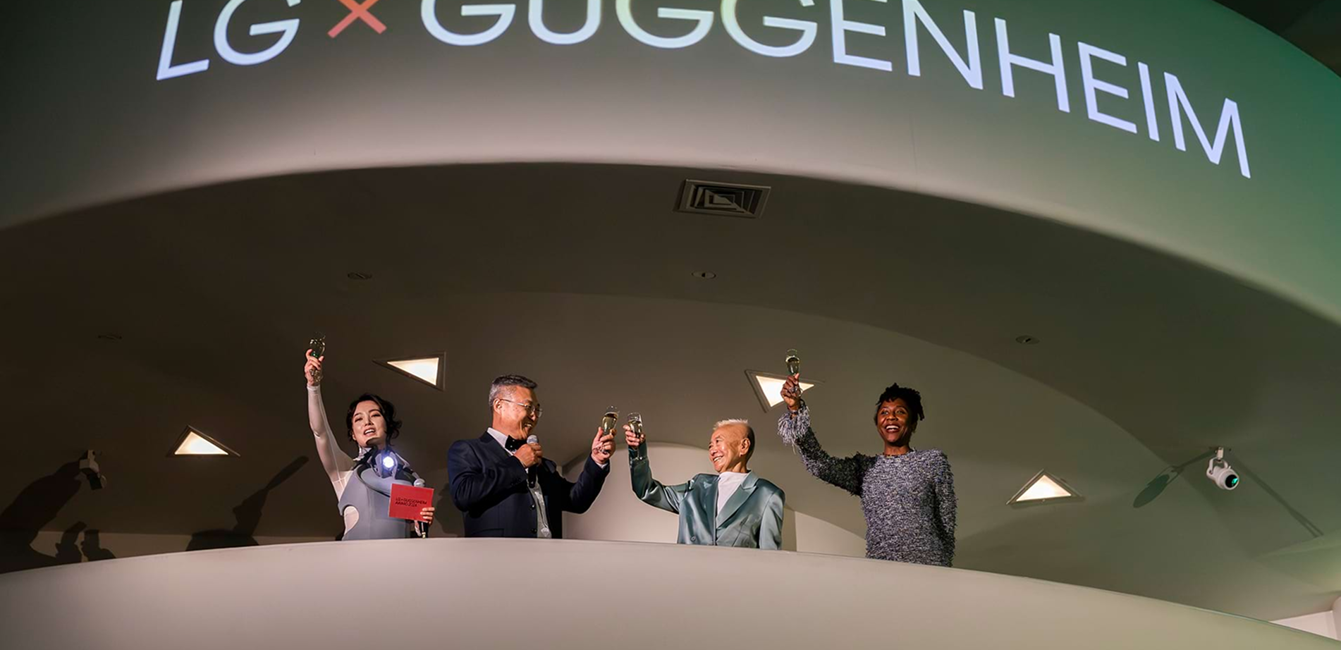 A celebratory toast for the 2nd LG Guggenheim Award