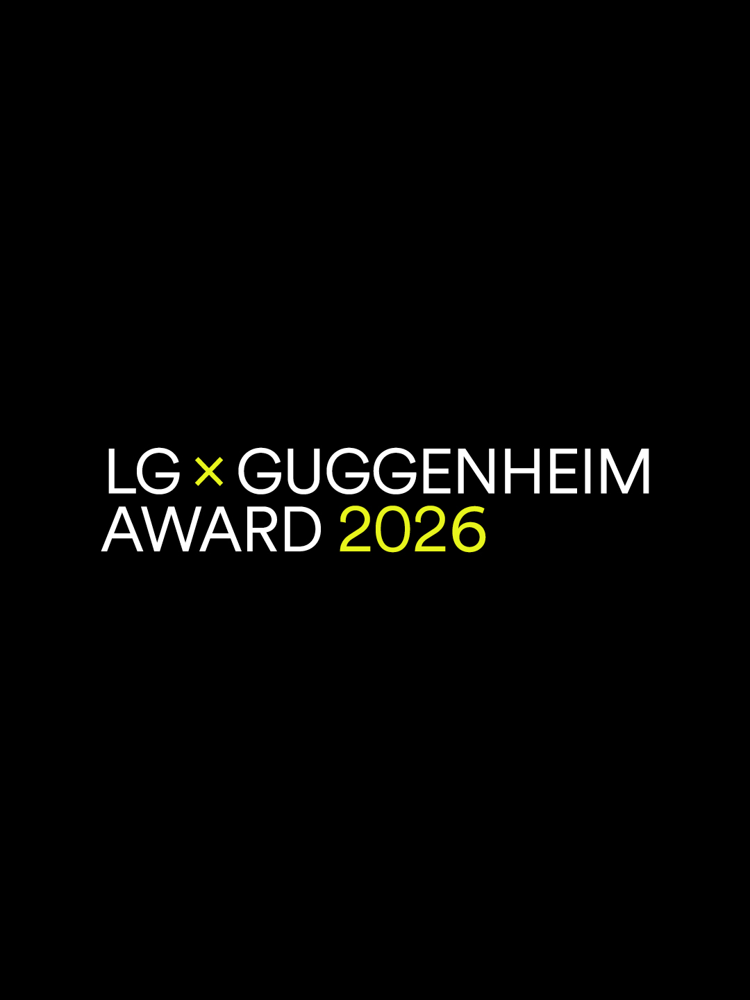 LG Guggenheim Award visual identity