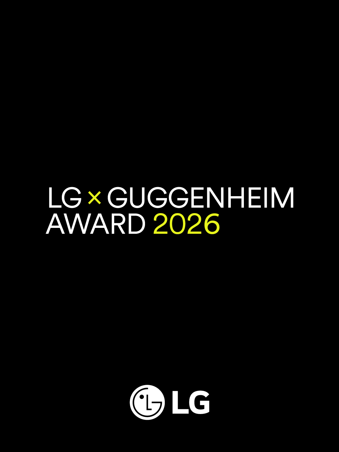 LG Guggenheim Award visual identity and LG logo
